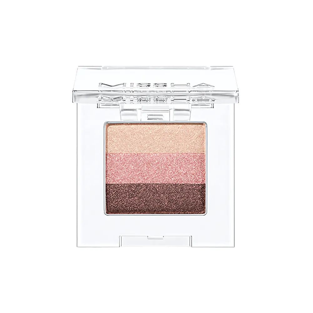 MISSHA Triple Shadow 2g in 01 Brownie Pink Shade.