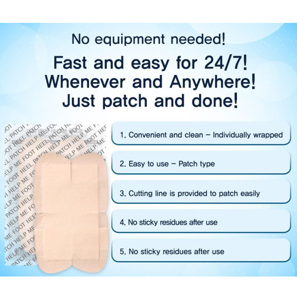 TOSOWOONG Help Me Foot Heel Patch 10pcs - KLO