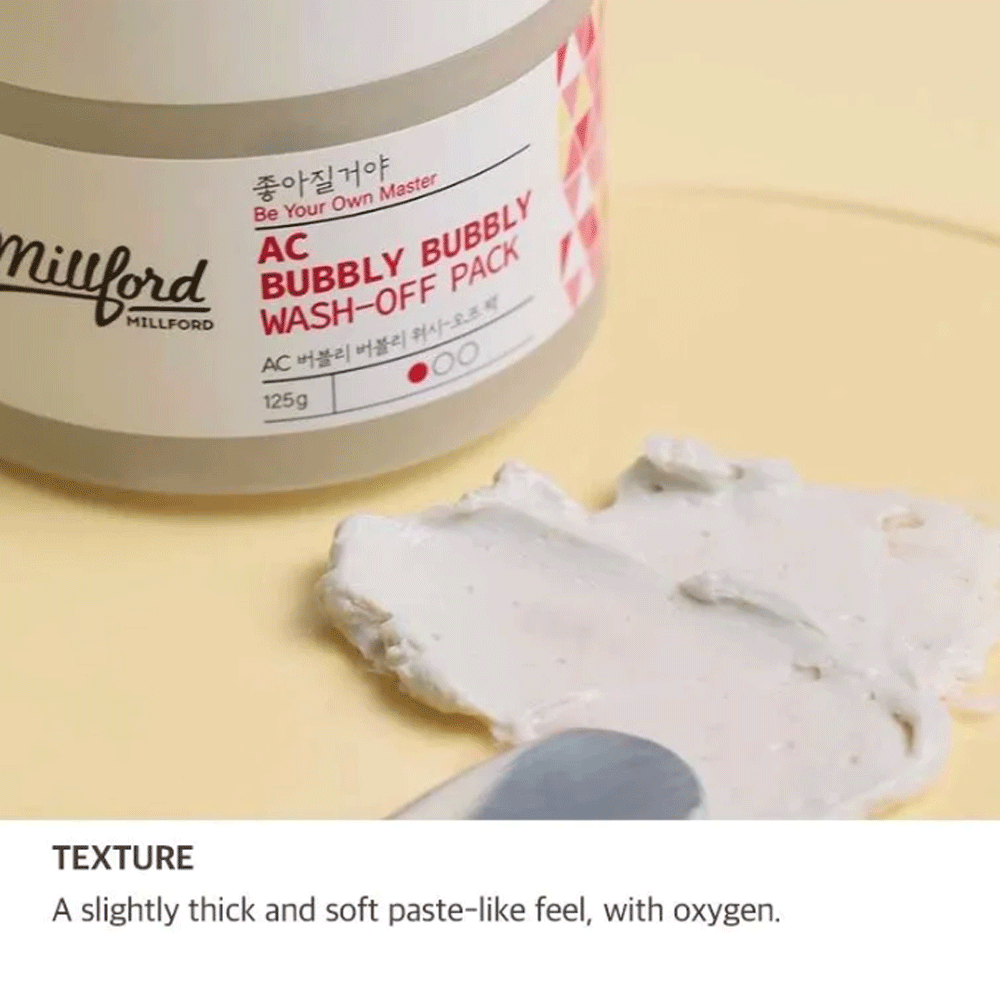 Millford AC Bubbly Bubbly Wash-Off Pack 125g - KLO