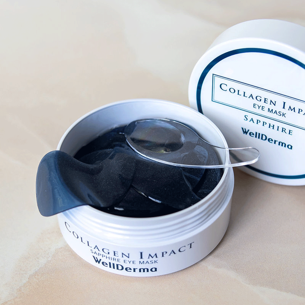 (NEWA) WellDerma Collagen Impact Sapphire Eye Mask 60ea - DODOSKIN