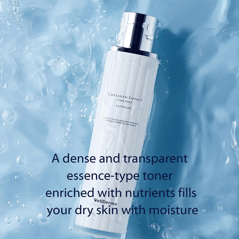 (NEWA) WellDerma Sapphire Collagen Impact Hydro Toner 100ml - KLO