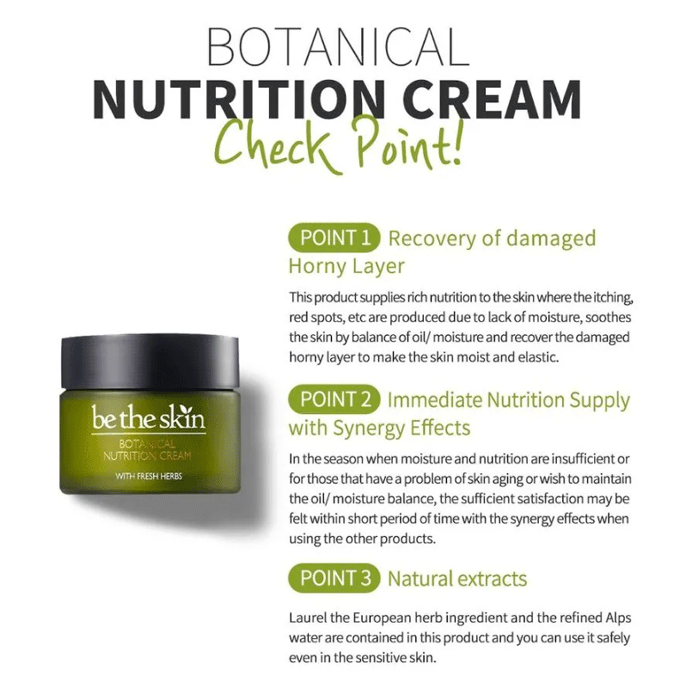be the skin Botanical Nutrition Cream 50ml - KLO