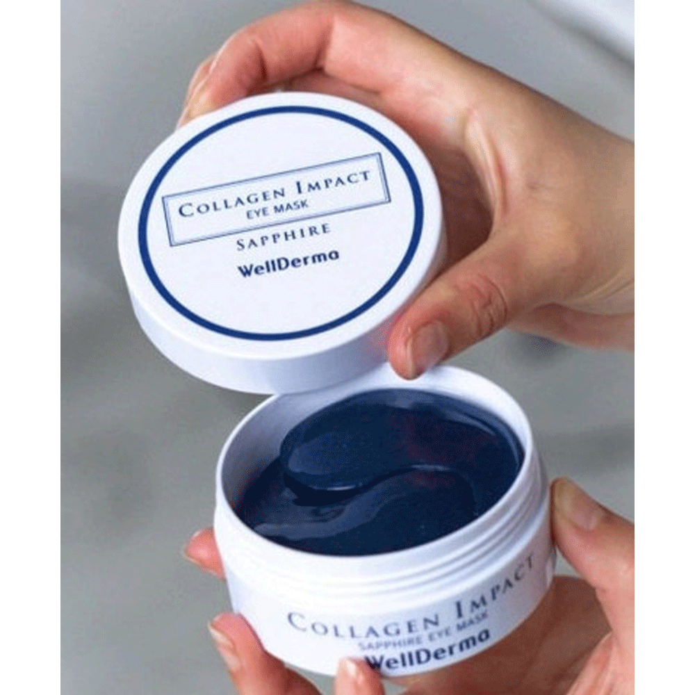 (NEWA) WellDerma Collagen Impact Sapphire Eye Mask 60ea - KLO