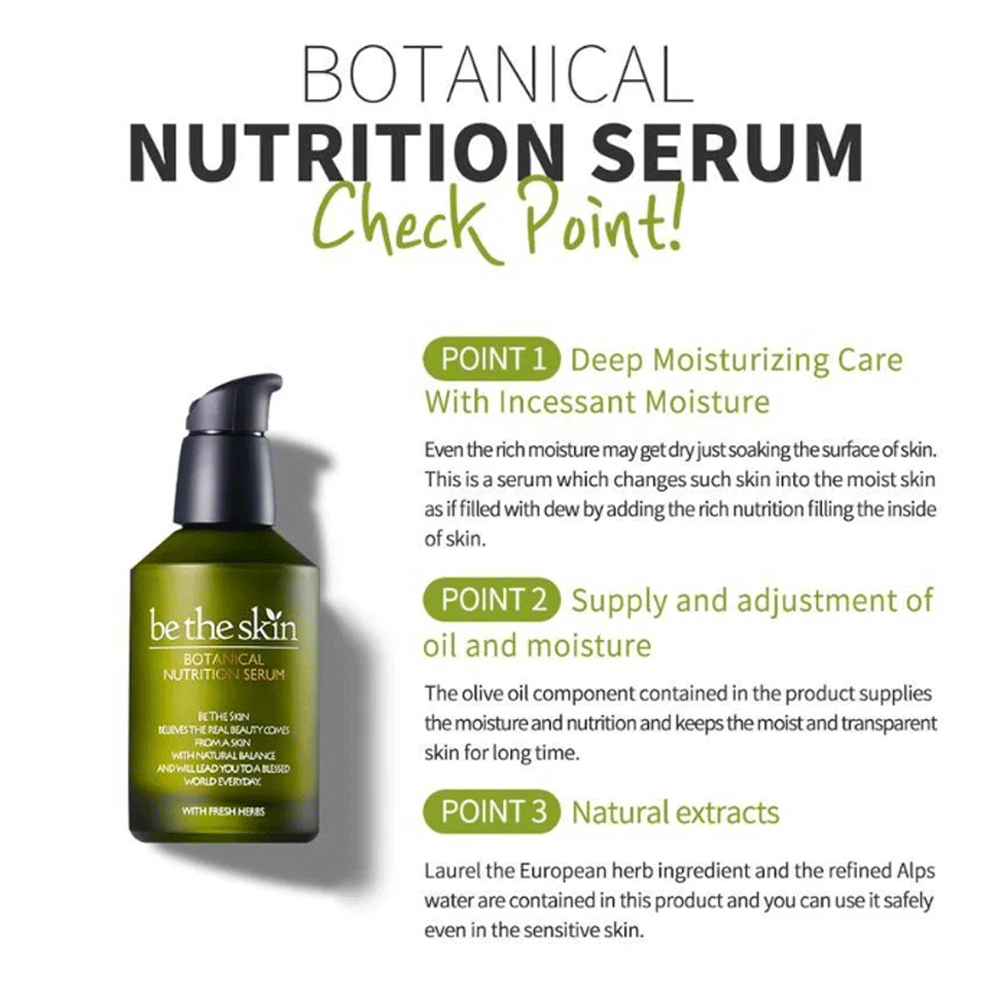 be the skin Botanical Nutrition Serum 50ml - KLO