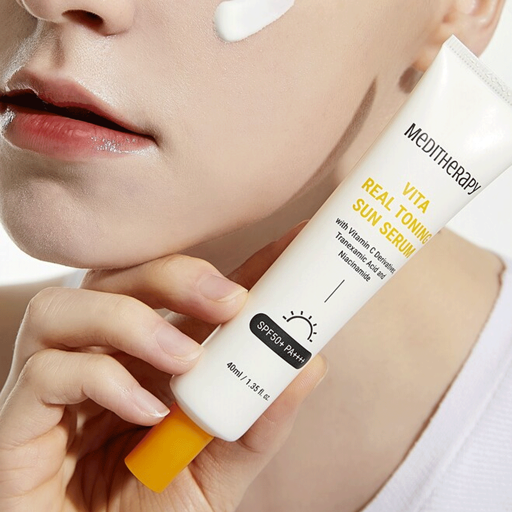 (NEWA) Meditherapy Vita Real Toning Sun Serum SPF 50+ PA++++ 40ml - KLO