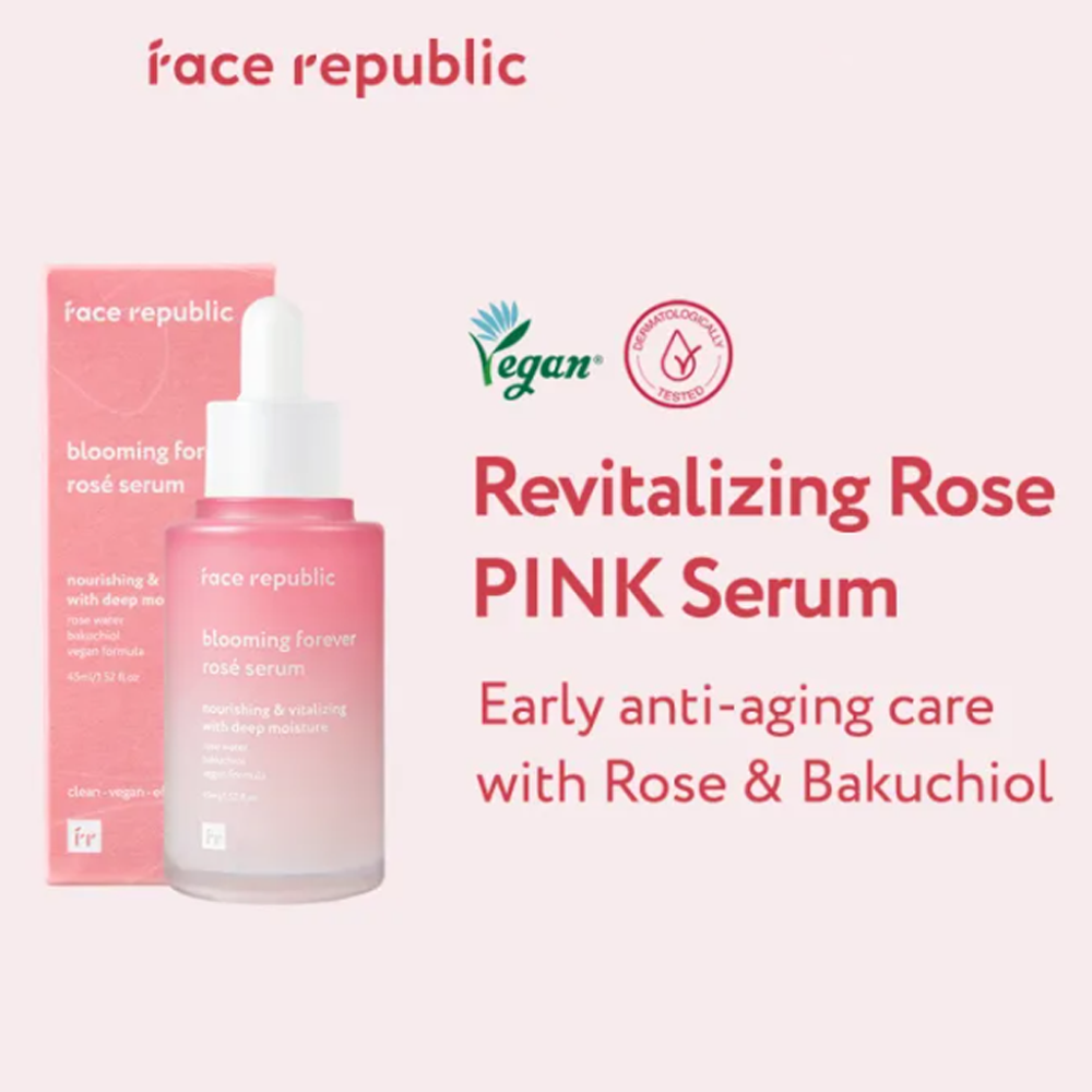 face republic Blooming Forever Rosé Serum 45ml - KLO