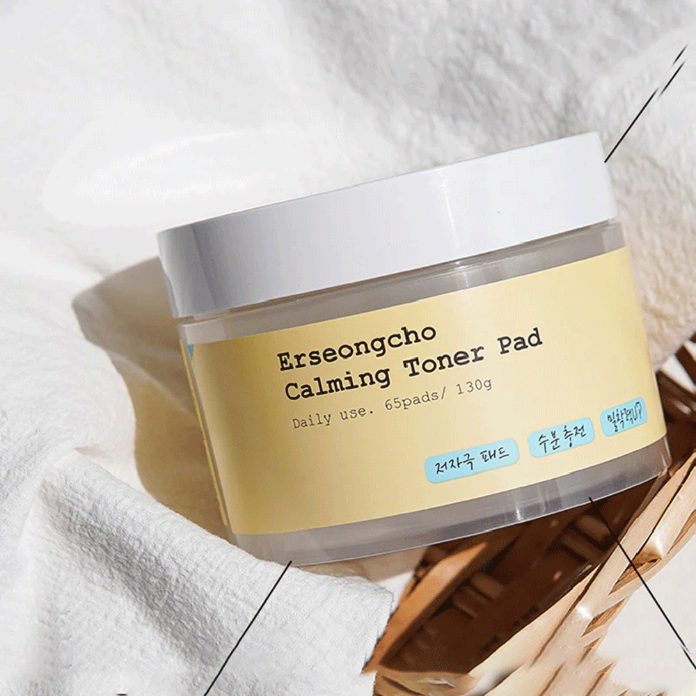 Heynature Erseongcho Calming Toner Pad 130ml / 65 pads - KLO