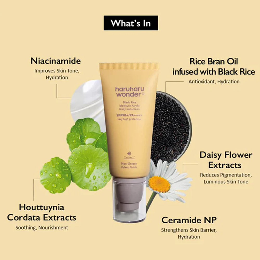 Haruharu Wonder Black Rice Moisture Airyfit Daily Sunscreen Duo SPF 50+ PA++++ - KLO
