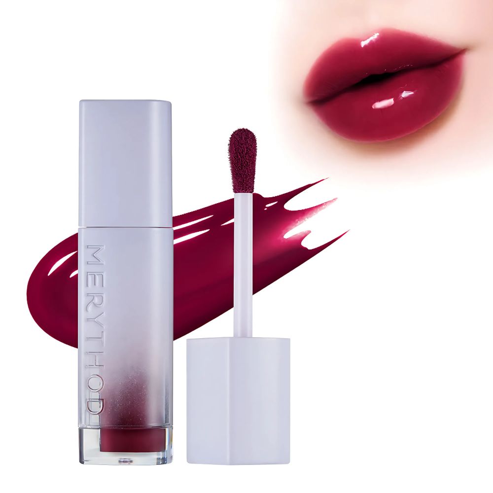 MERYTHOD Dewy Jelly Lip 3g in 06 Maroon Shade.