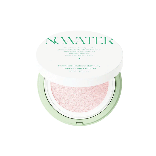 NOWATER Teatree Day-Day Toneup Sun Cushion  SPF50+ PA++++ 25g - 2 Colors - DODOSKIN