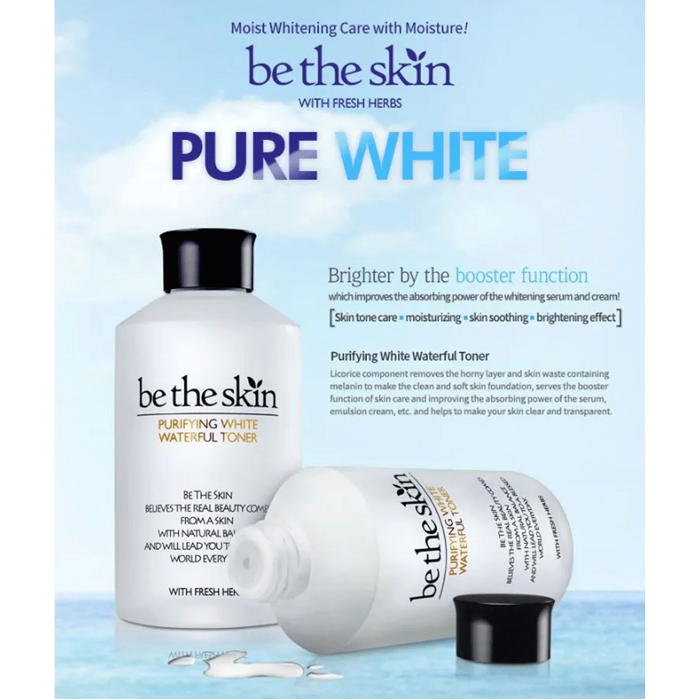 be the skin Purifying White Waterful Toner 150ml - KLO