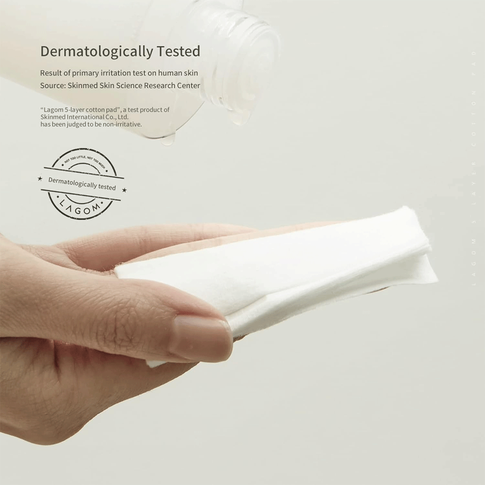 LAGOM 5 Layer Cotton Pad 80 pads - DODOSKIN