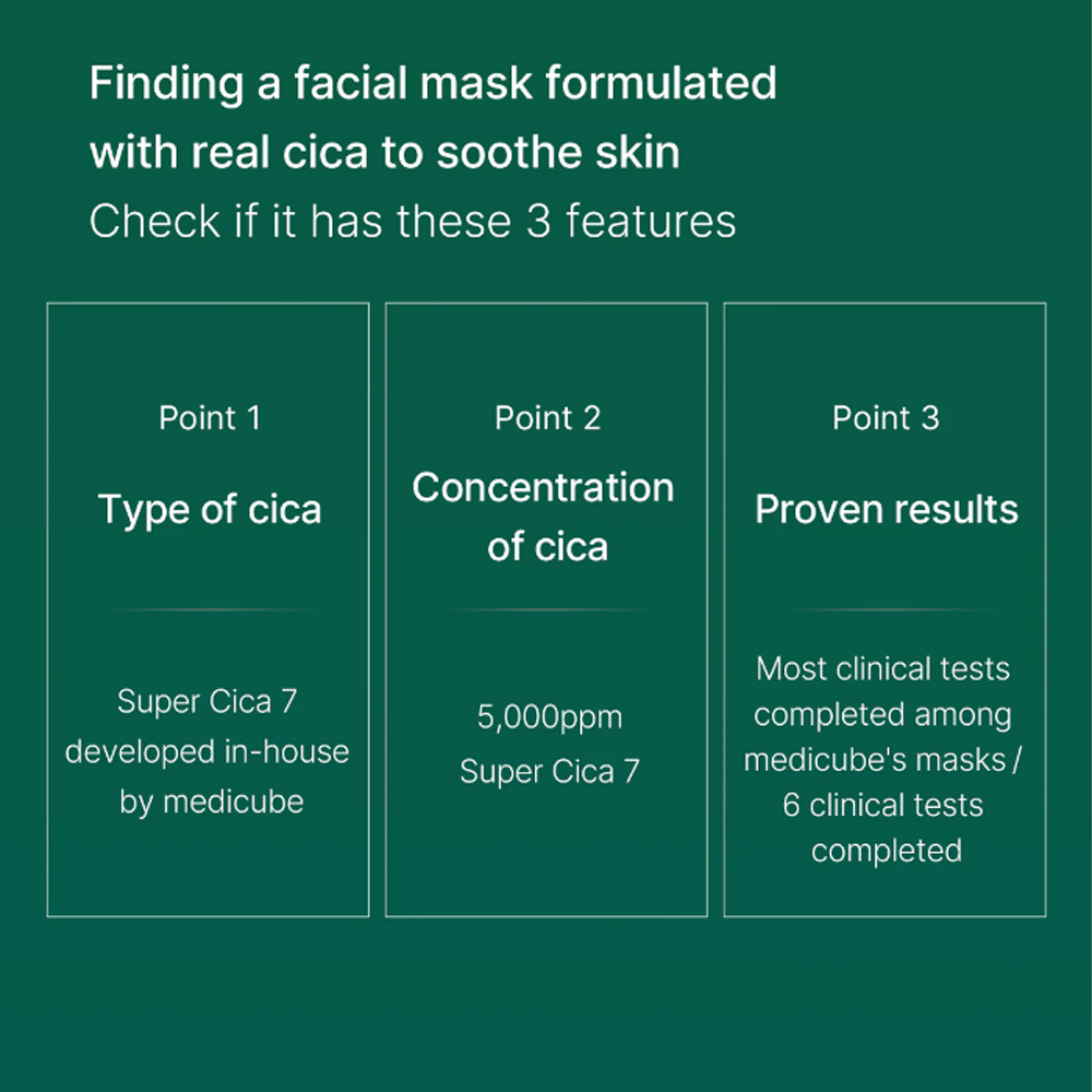 MEDICUBE Super Cica Daily Quick Mask 30 sheets - KLO