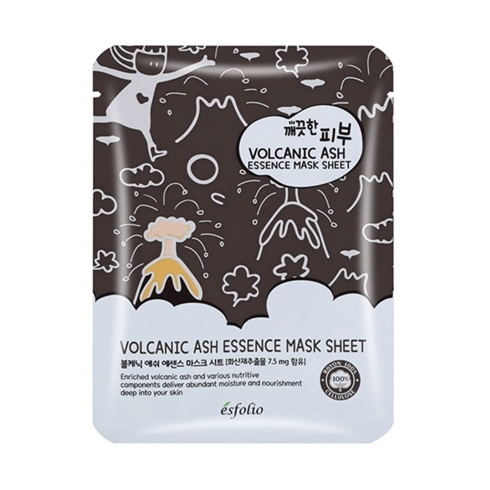 esfolio Pure Skin Volcanic Ash Essence Mask Sheet 25ml *10ea - DODOSKIN