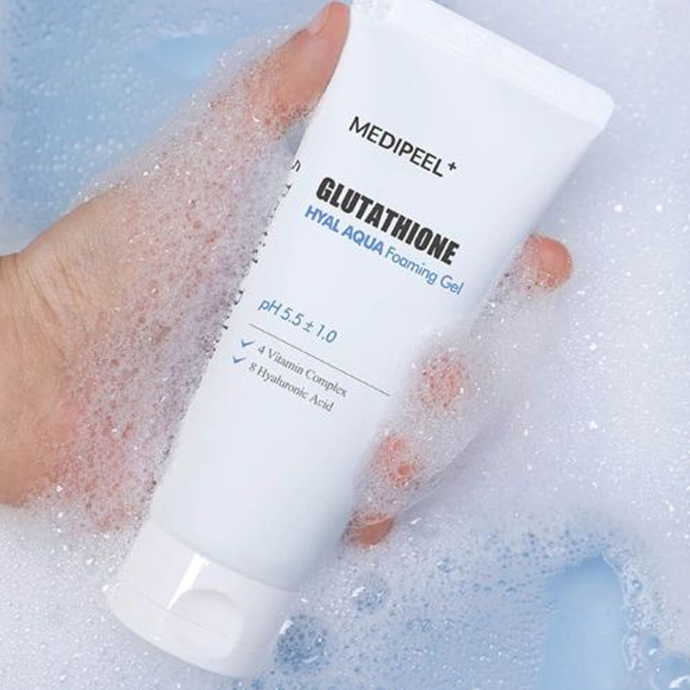 MEDI-PEEL Glutathione Hyal Aqua Foaming Gel Cleanser 150ml - KLO