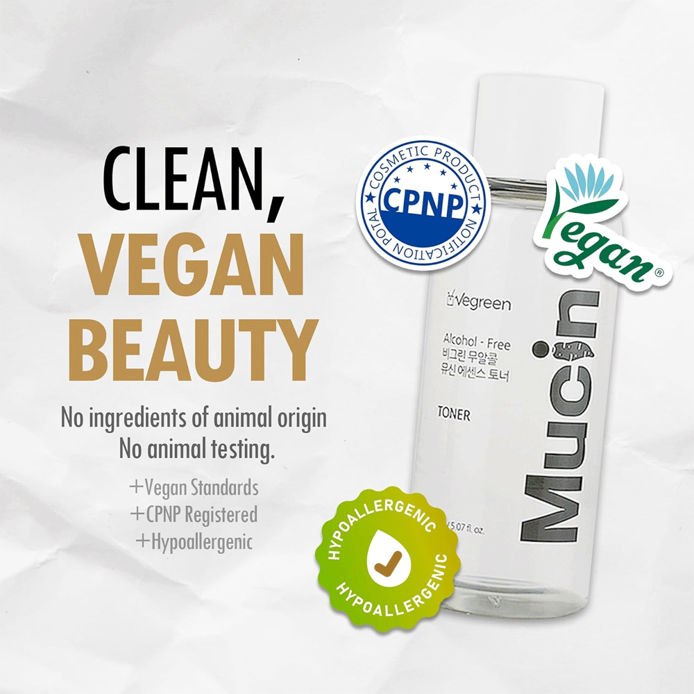 VEGREEN Alcohol-Free Nature Mucin Essence Toner 150ml - KLO