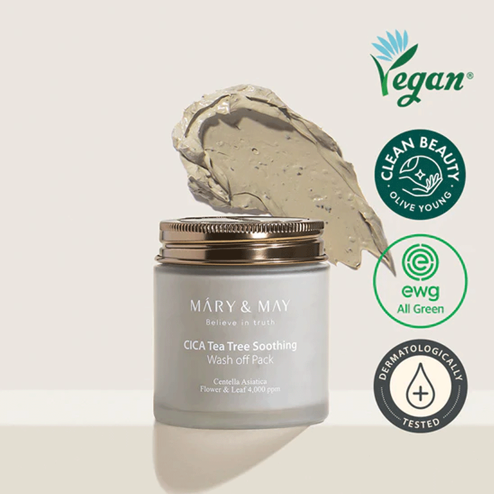 Mary&May CICA TeaTree Soothing Wash off Pack 125g - DODOSKIN