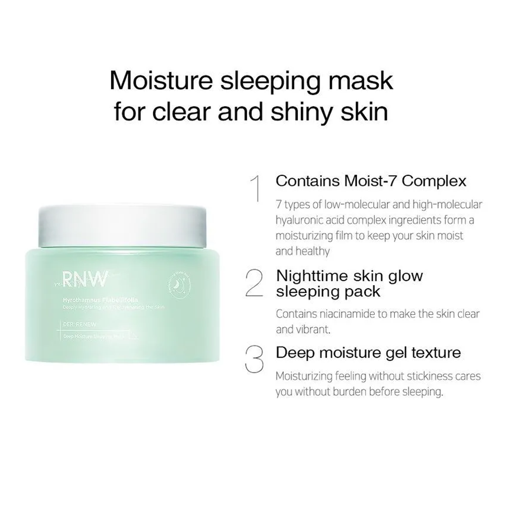 RNW DER. RENEW Deep Moisture Sleeping Mask 100ml - KLO
