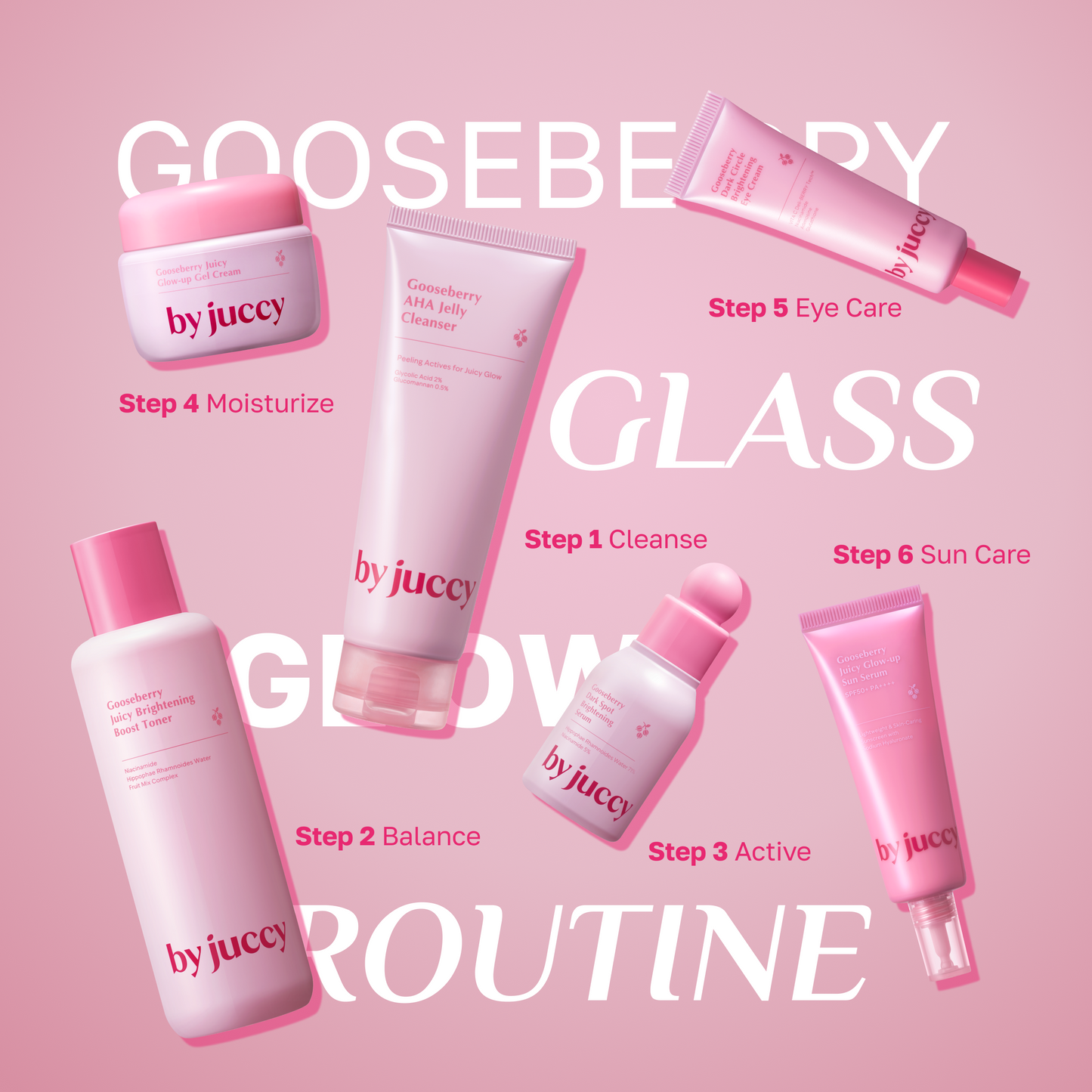 by juccy Gooseberry Juicy Glow-up Sun Serum SPF50+ PA++++ 50ml
