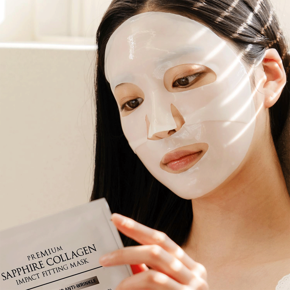 (NEWA) WellDerma Premium Sapphire Collagen Impact Fitting Mask 25g
