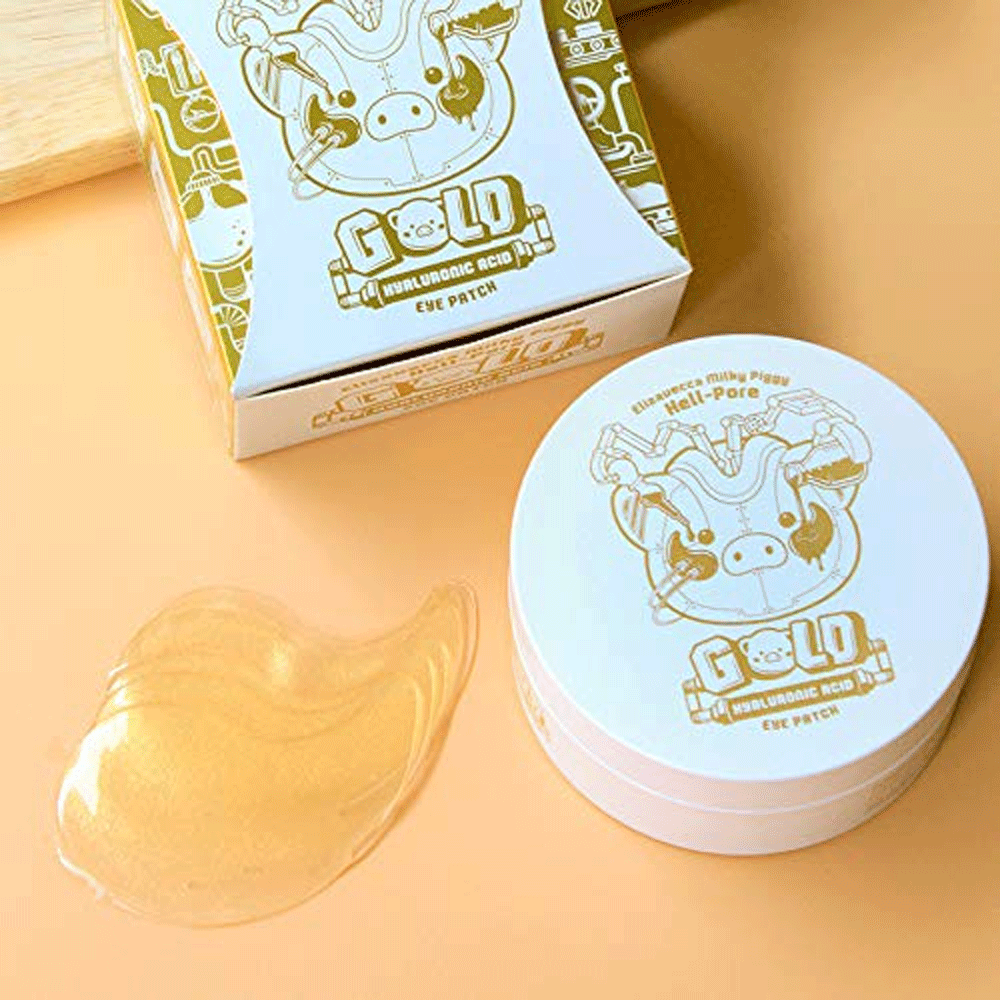 Elizavecca Milky Piggy Hell-Pore Gold Hyaluronic Acid Eye Patch 60ea 90g - KLO