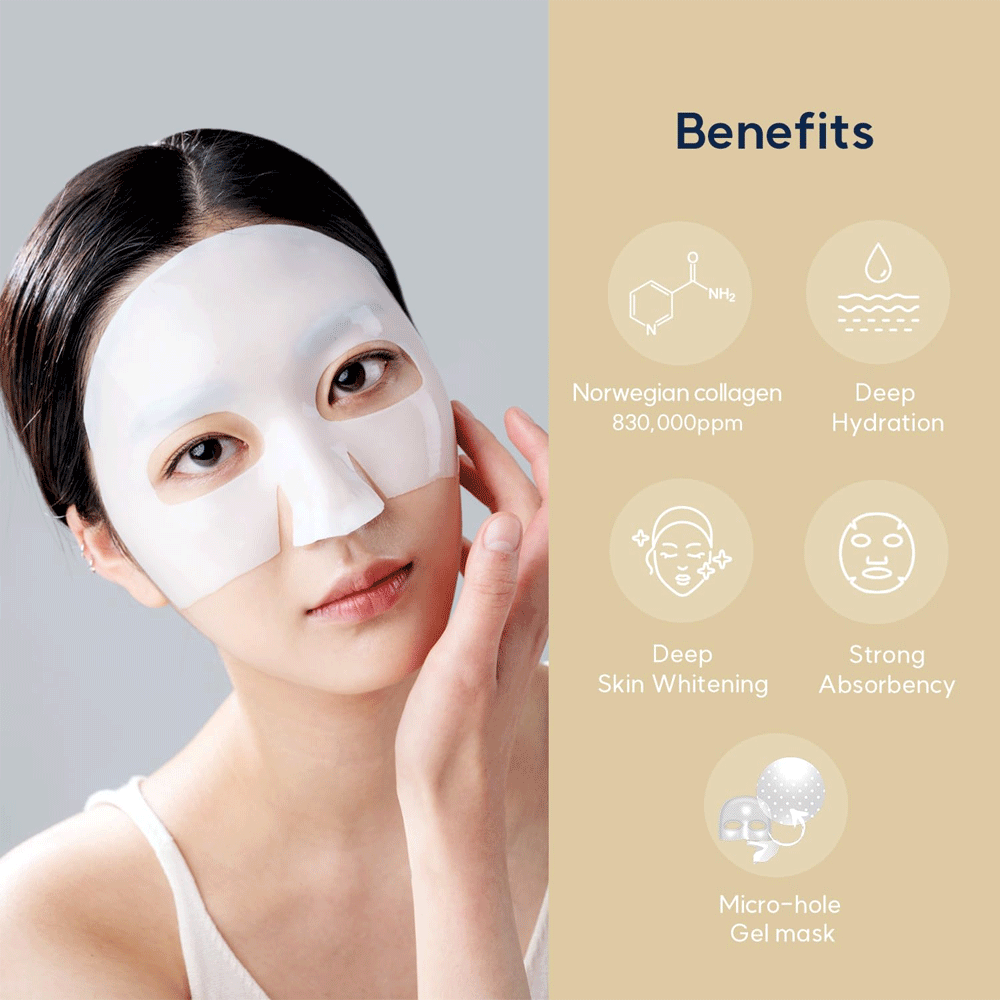 (NEWA) WellDerma Premium Sapphire Collagen Impact Fitting Mask 25g