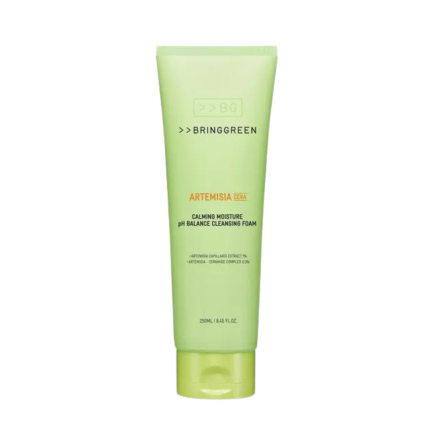 (Matthew) BRING GREEN Artemisia Cera Calming Moisture pH Balance cleansing Foam 250mL - DODOSKIN