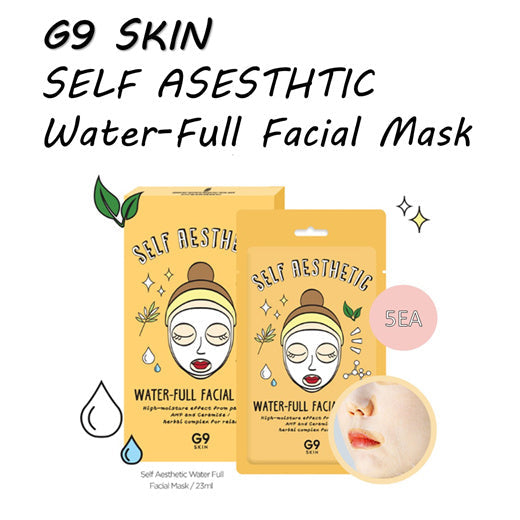 G9SKIN Self Aesthetic Water-Full Facial Mask 5ea - KLO