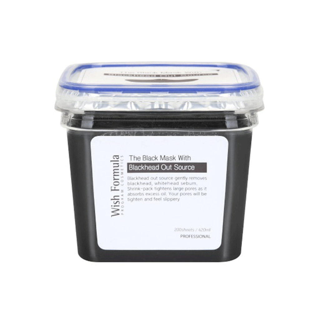 Wish Formula The Black Mask with Blackhead Out source Jumbo 420ml - DODOSKIN