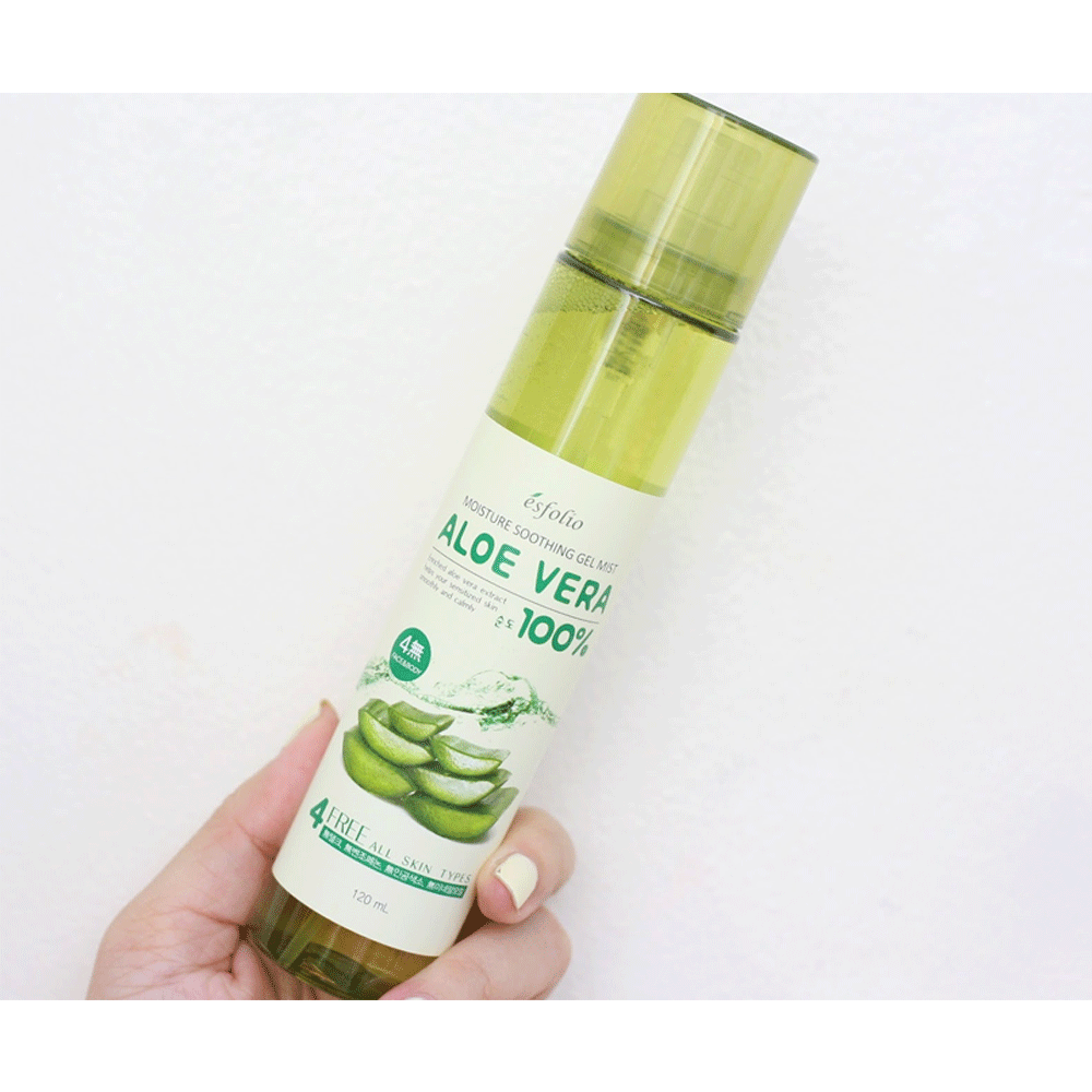 esfolio Moisture Soothing Gel Mist Aloe Vera 90% 120ml - KLO