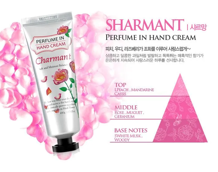 MediFlower Perfume In Hand Cream 80g - 3 Types - Dodoskin