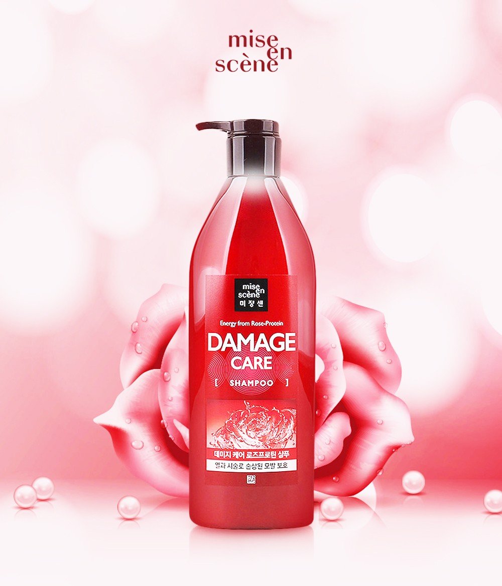 Mise en Scene Damage Care Rose Protein Shampoo 680ml
