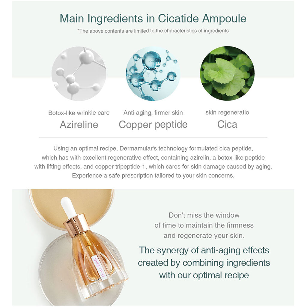 Dermamular Dear Lady Cicatide Ampoule 30ml - Dodoskin