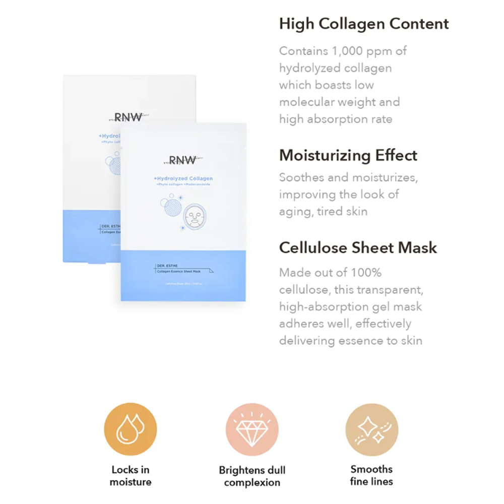 RNW DER. ESTHE Collagen Essence Sheet Mask Set - KLO