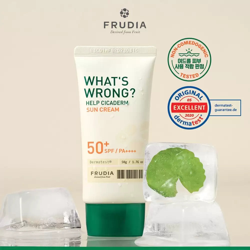 FRUDIA What´s Wrong Help Cicaderm Sun Cream SPF50+ 50g - KLO