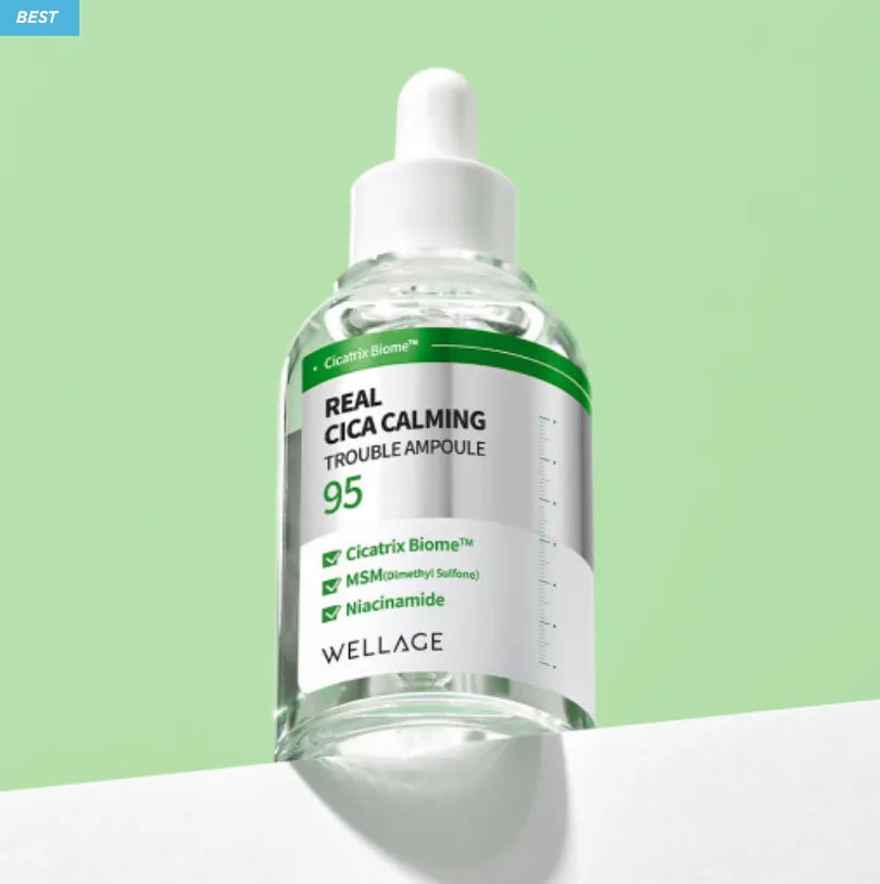 Wellage Real Cica Calming Trouble Ampoule 50ml - KLO