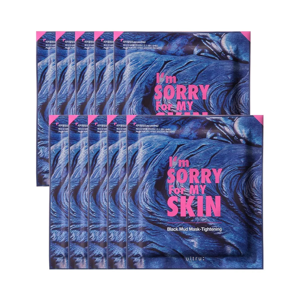 I'm Sorry For My Skin Black Mud Mask Tightening 10ea - KLO