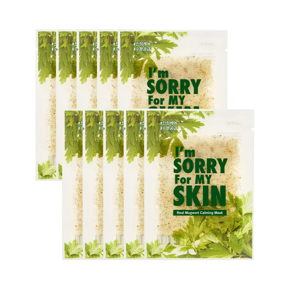 I'm Sorry for My Skin Real Mugwort Calming Mask 23ml * 10ea - KLO