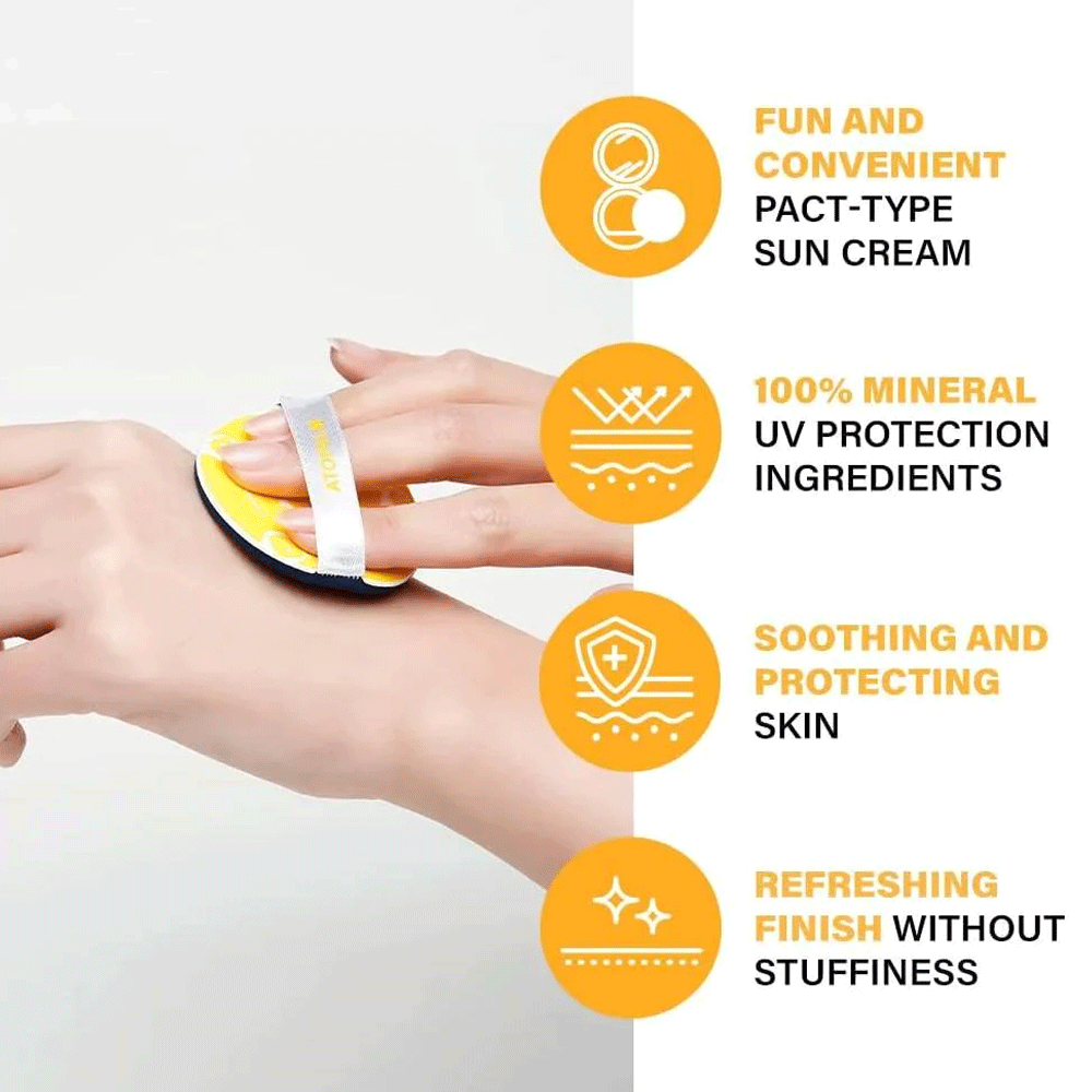 ATOPALM TOK TOK Facial Sun Pact SPF43 PA+++ 15g - KLO