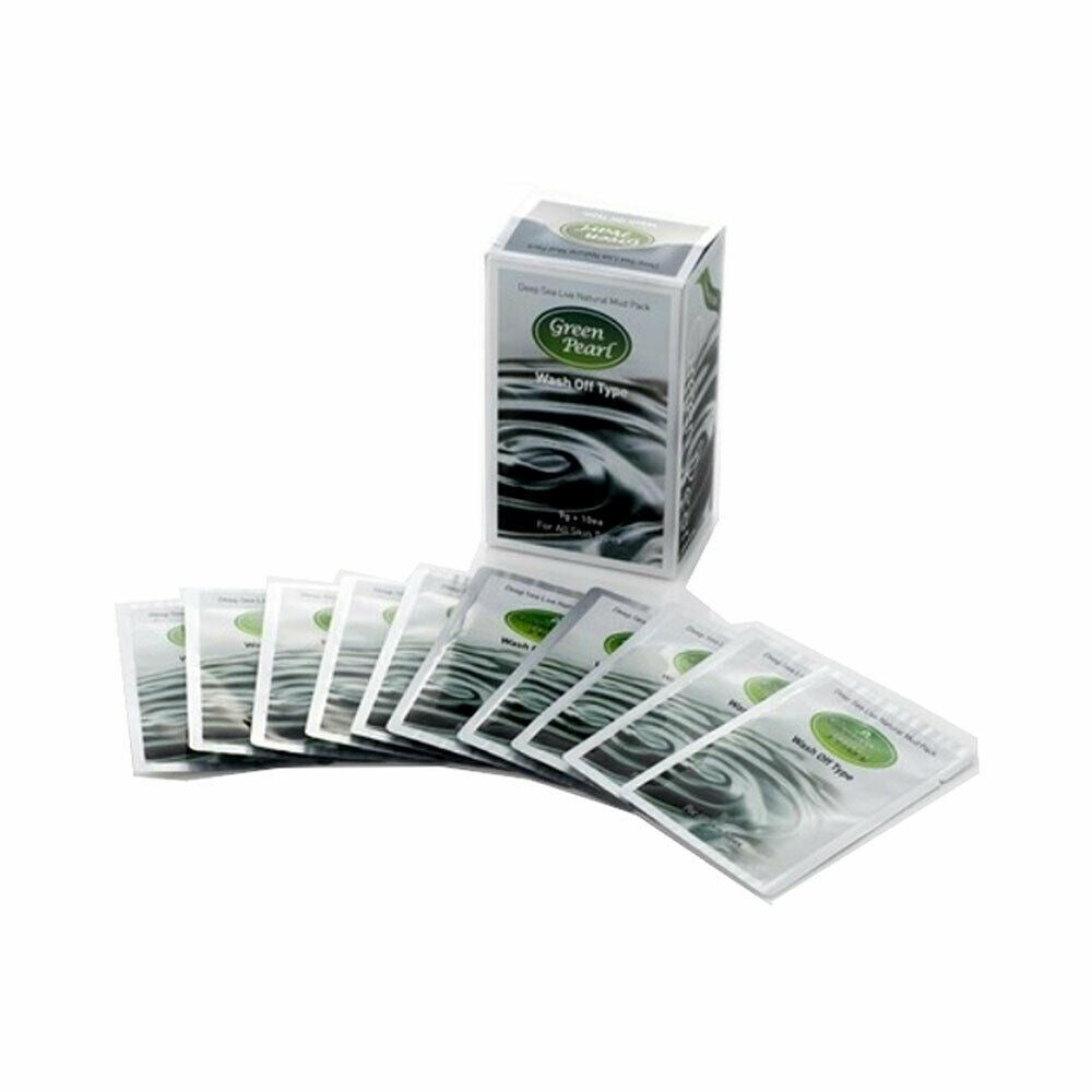 Charmmud Green Pearl Skin Care Disposable Natural Mineral Mud Pack 9g 10ea/1box - KLO