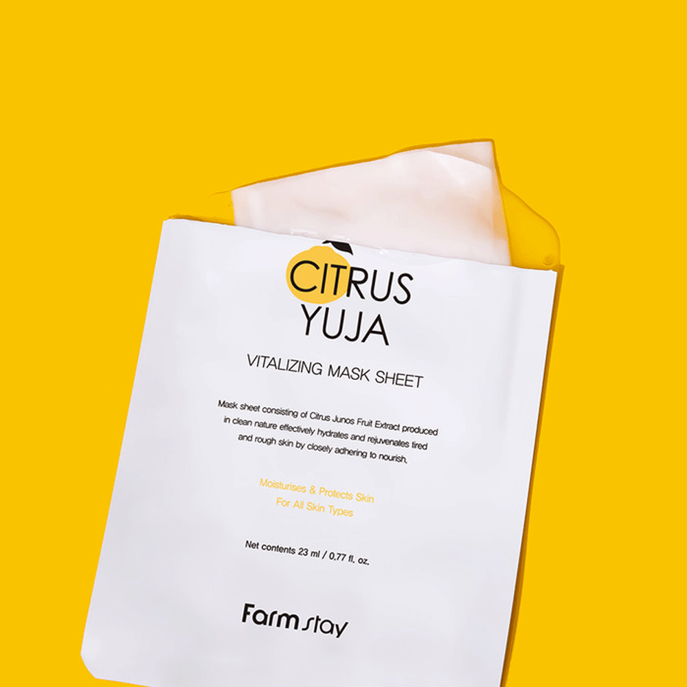 Farmstay Citrus Yuja Vitalizing Mask Sheet 23ml - KLO