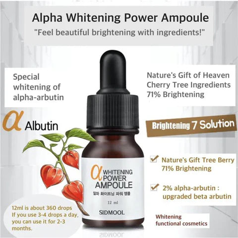 Sidmool Alpha Whitening Power Ampoule 12ml - KLO