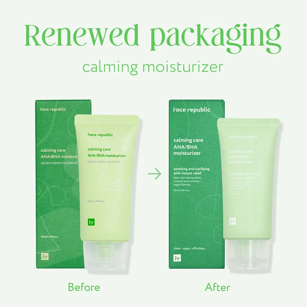 face republic Calming Care AHA/BHA Moisturizer 50ml - KLO