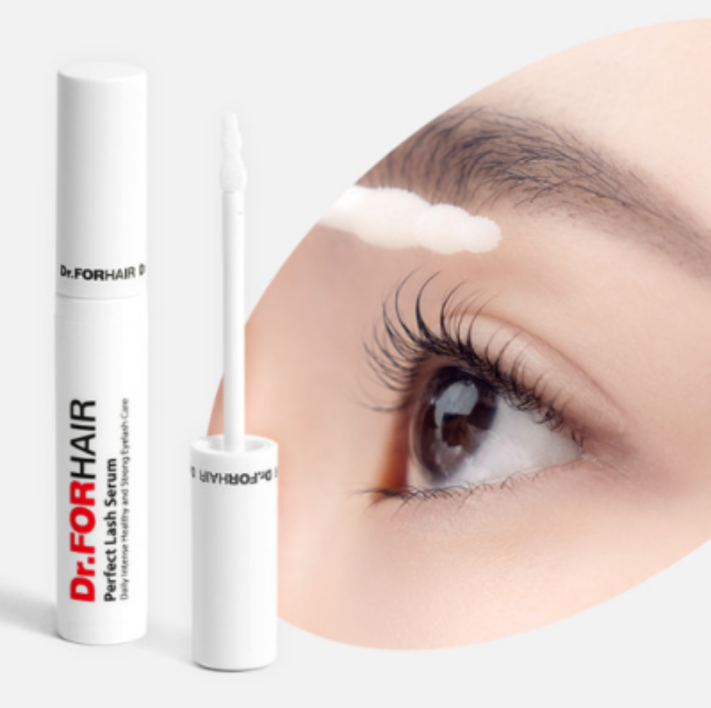 Achieve fuller, longer lashes effortlessly. using a Perfect Lash Serum by Dr. ForHair