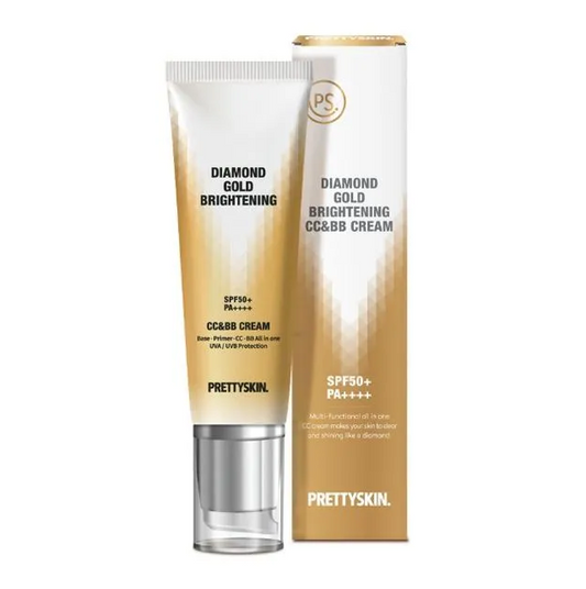 Pretty skin Diamond Gold Brightening CC & BB Cream 50g - Dodoskin