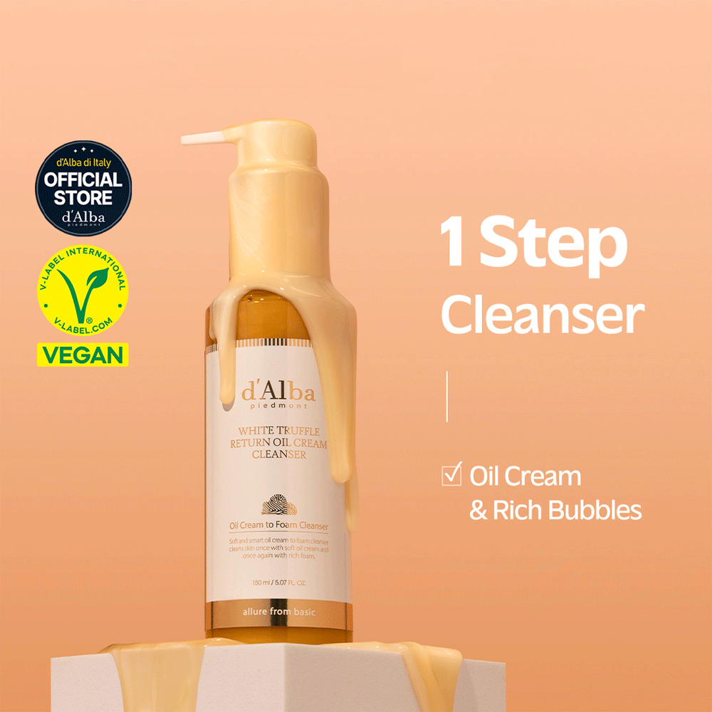 D’ALBA White Truffle Return Oil Cream Cleanser 150ml - DODOSKIN