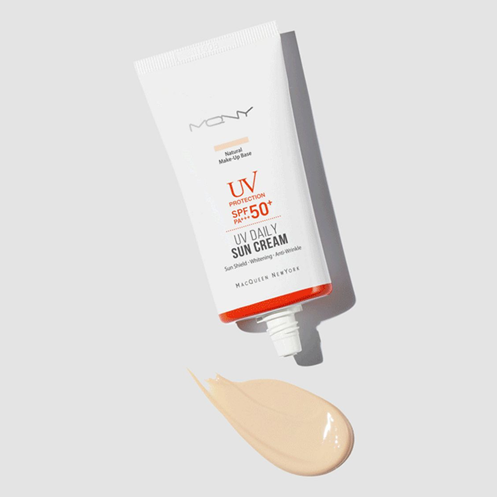 MACQUEEN UV Daily Sun Cream SPF50+ PA+++ (Natural Make-Up Base) 50g - KLO