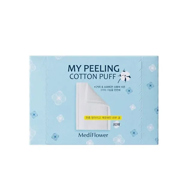MediFlower My Peeling Cotton Puff 80 pcs - KLO