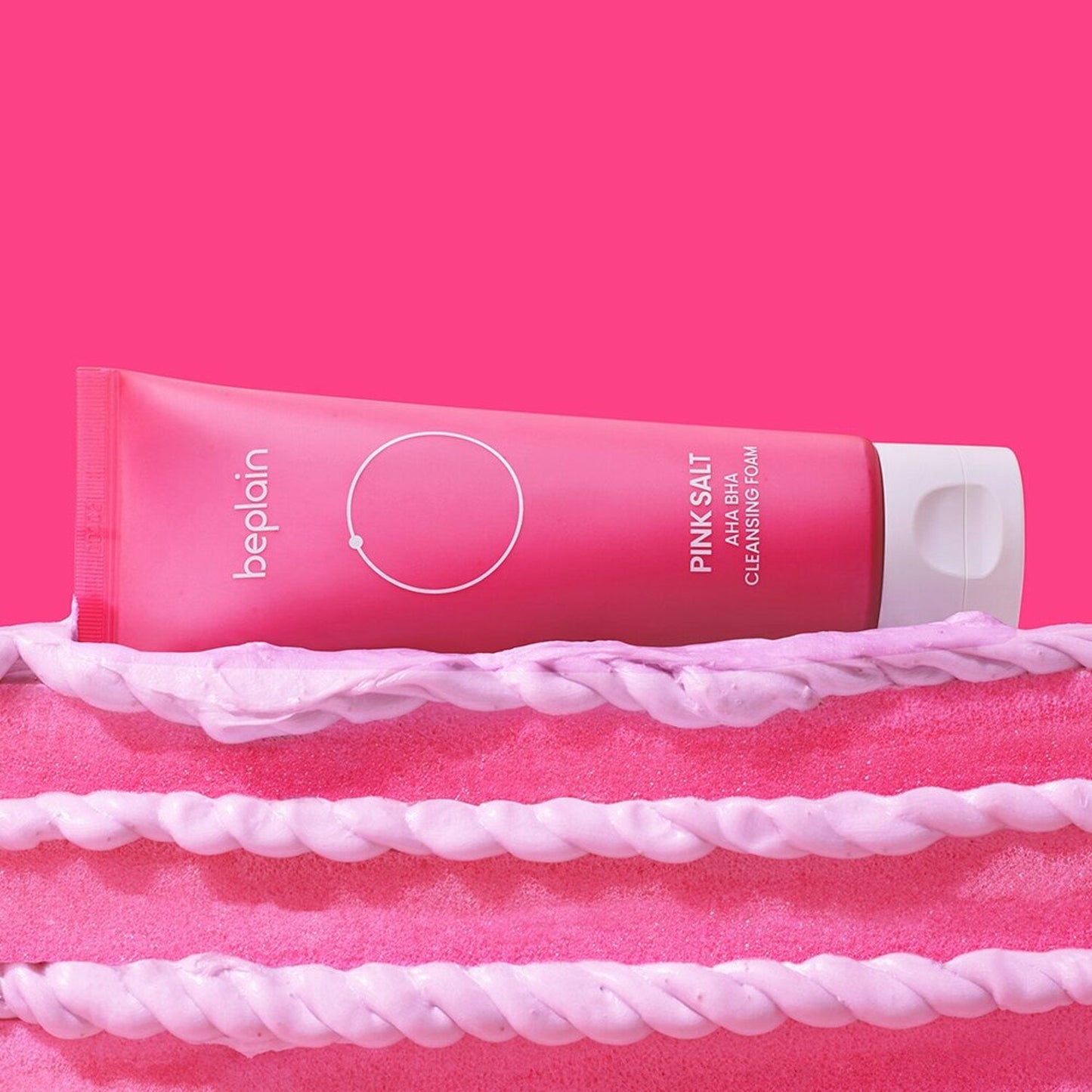 beplain Pink Salt AHA BHA Cleansing Foam 120ml - DODOSKIN