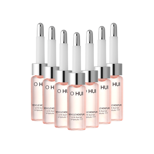 O HUI Miracle Moisture Pink Barrier Ampoule 777 Set - DODOSKIN